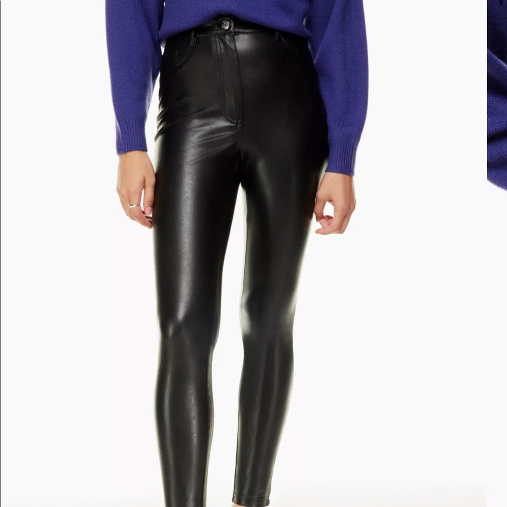 Aritzia Vegan Leather - Charm Pant - Size 0